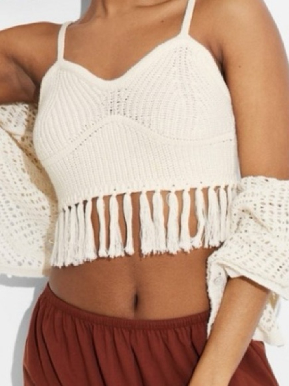 Women's Fringe Sweater Tank Top
Wild Fable Size Large